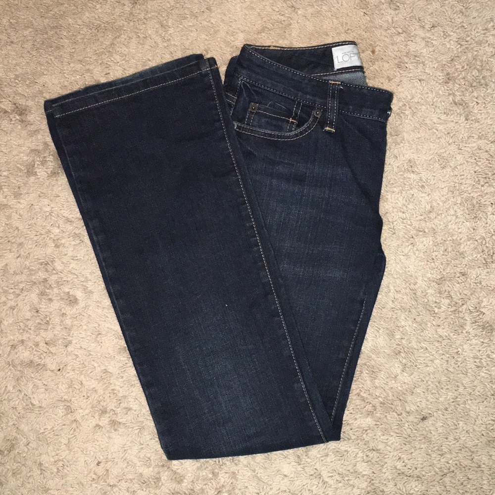 Anne Taylor LOFT Curvy Boot jeans